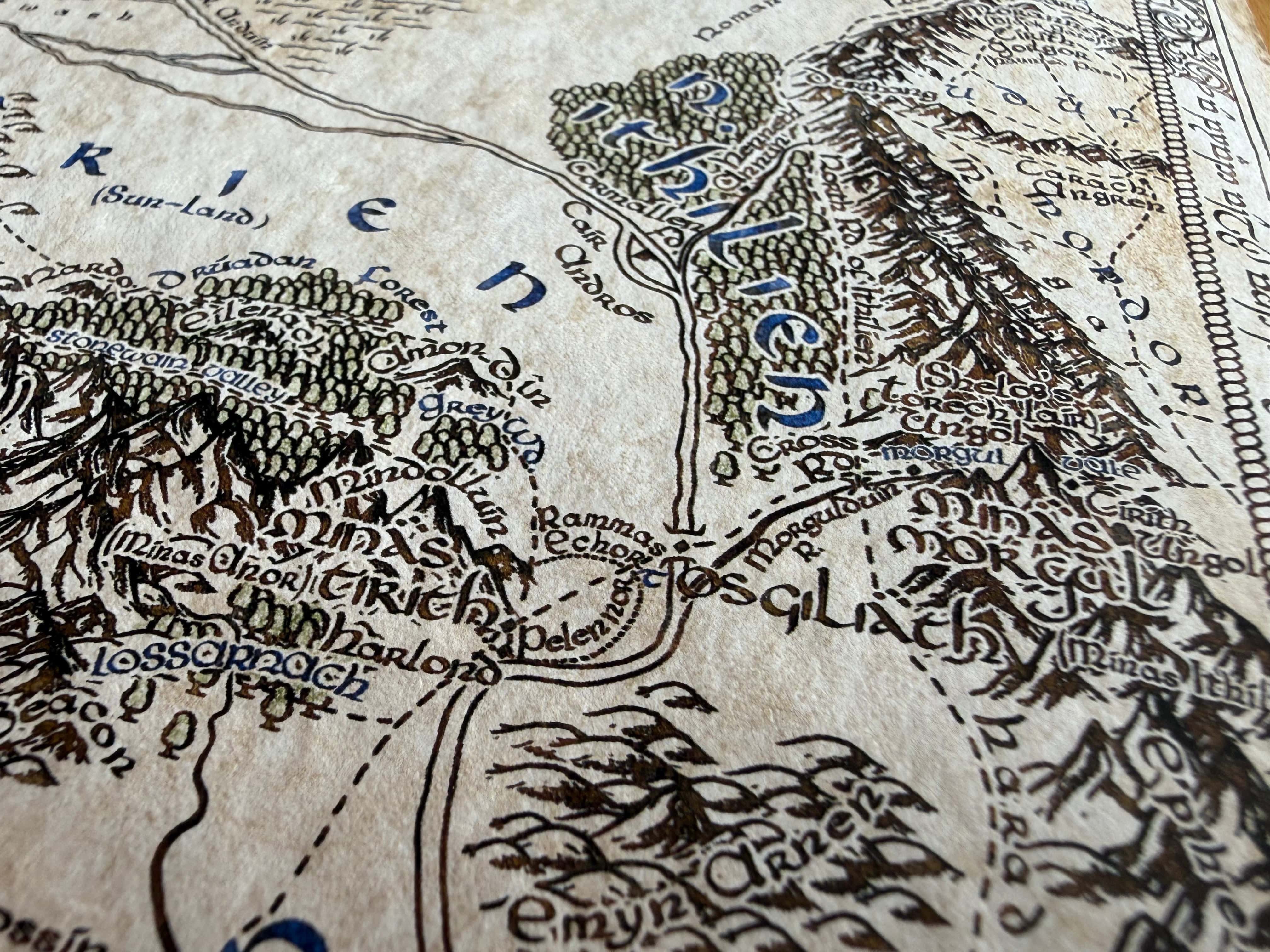Carte artisanale du Gondor - 2025 - Image 5