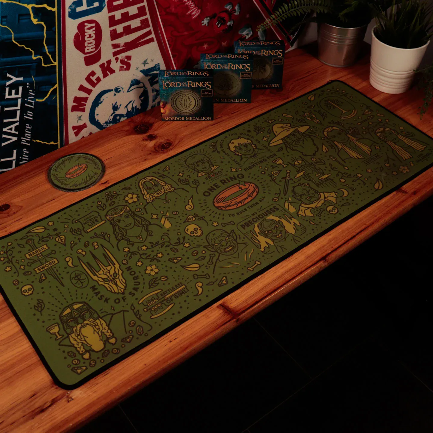 Tapis de bureau XL + Sous-verre
